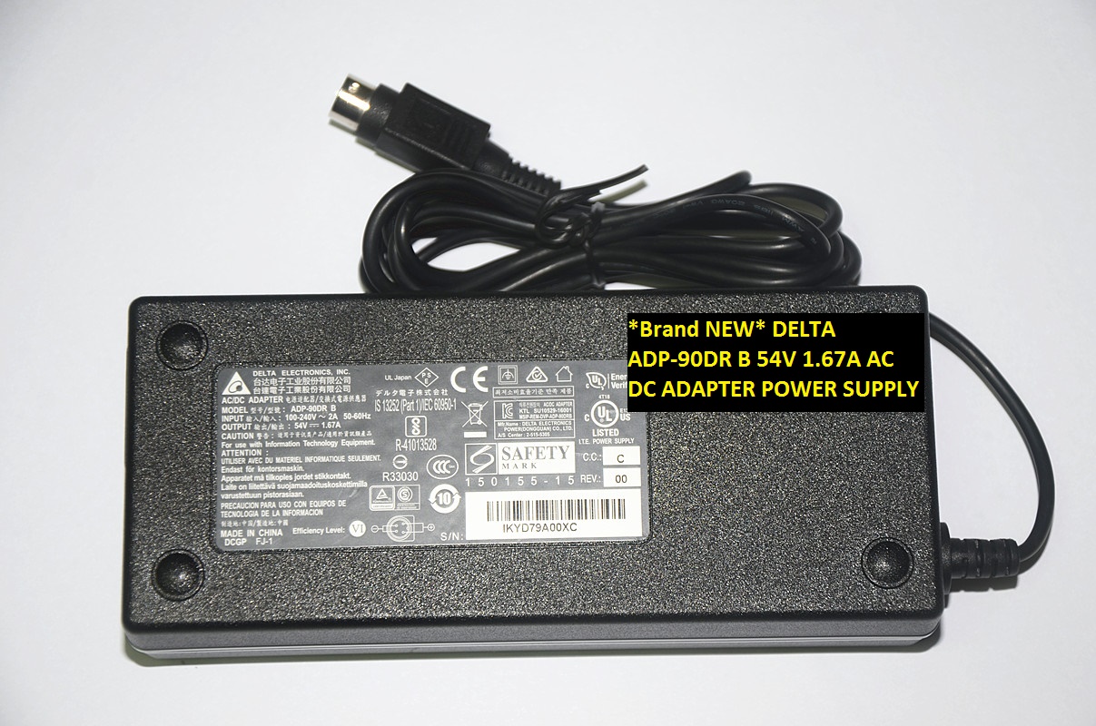 *Brand NEW* 54V 1.67A DELTA ADP-90DR B AC DC ADAPTER POWER SUPPLY